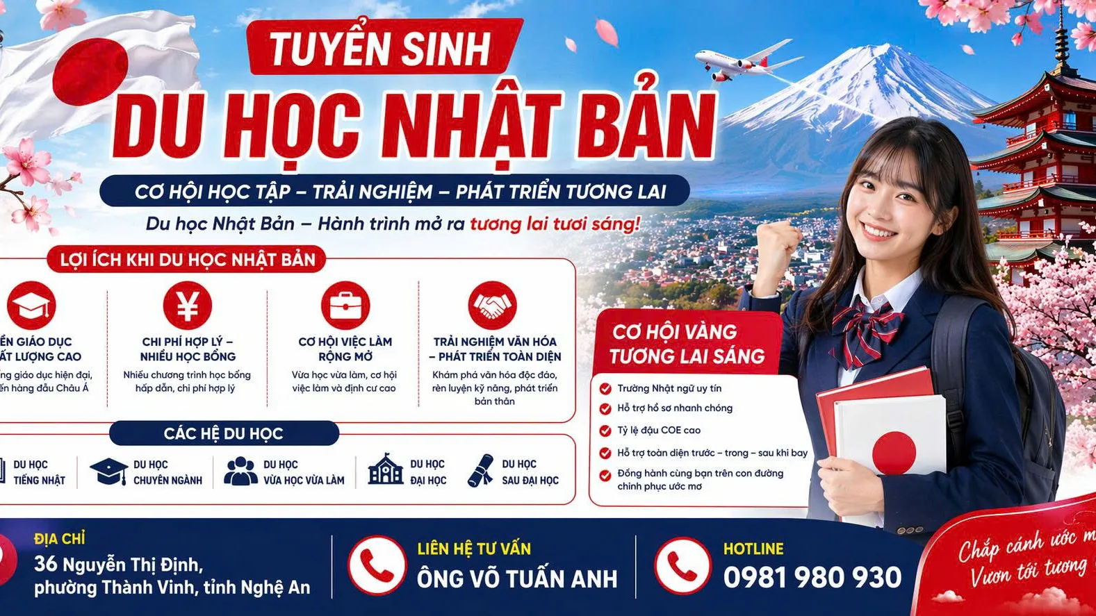 TUYỂN SINH DU HỌC NHẬT BẢN 2026 -2027