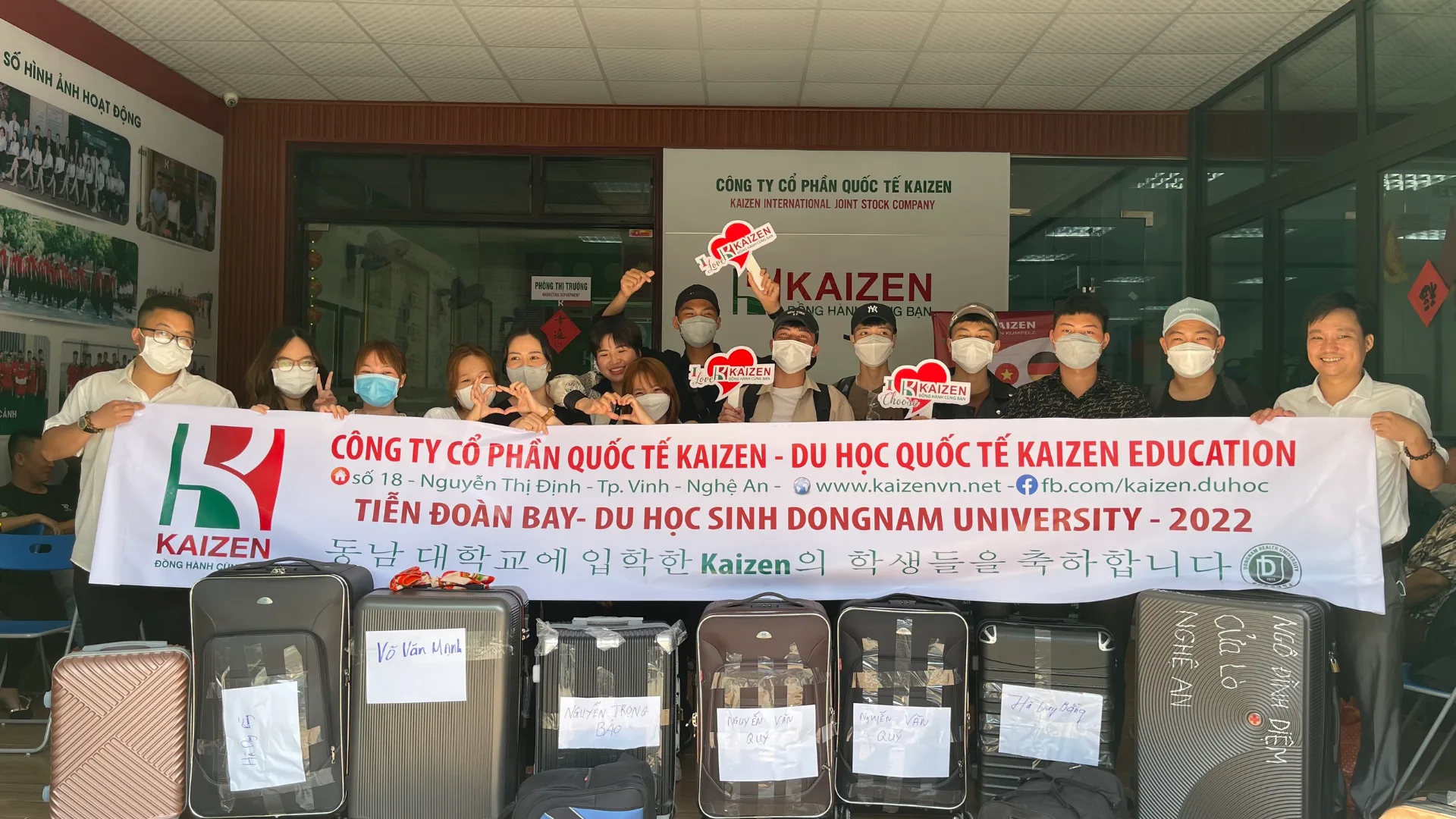 Kaizen Du học sinh lên đường học tập tại Hàn Quốc