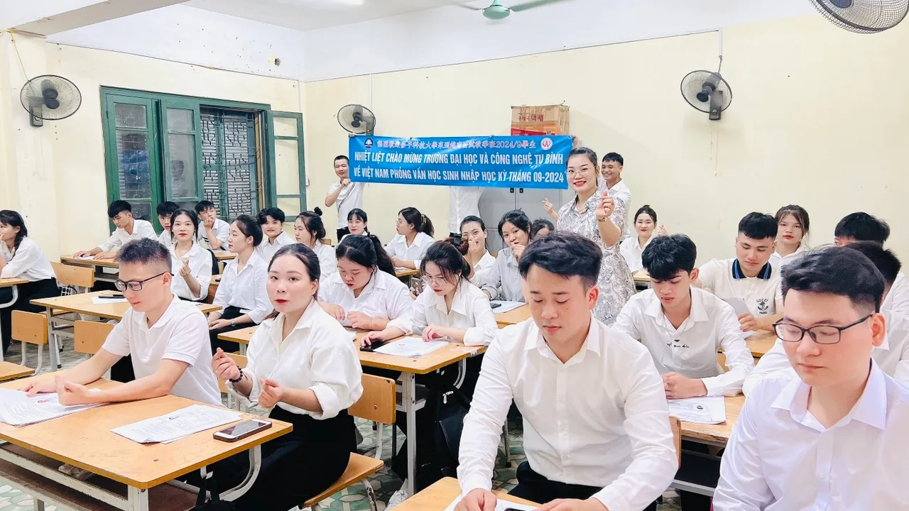 Du học sinh Kaizen phỏng vấn trường Tú Bình Đài Loan
